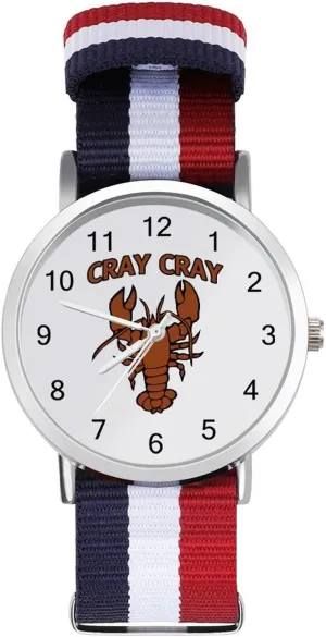 Reader Work Casual Watch Cray Cray Lobster go prompt mammal Nylon Braided Strap Outdoor Sport Business Wrist Watches Easy 