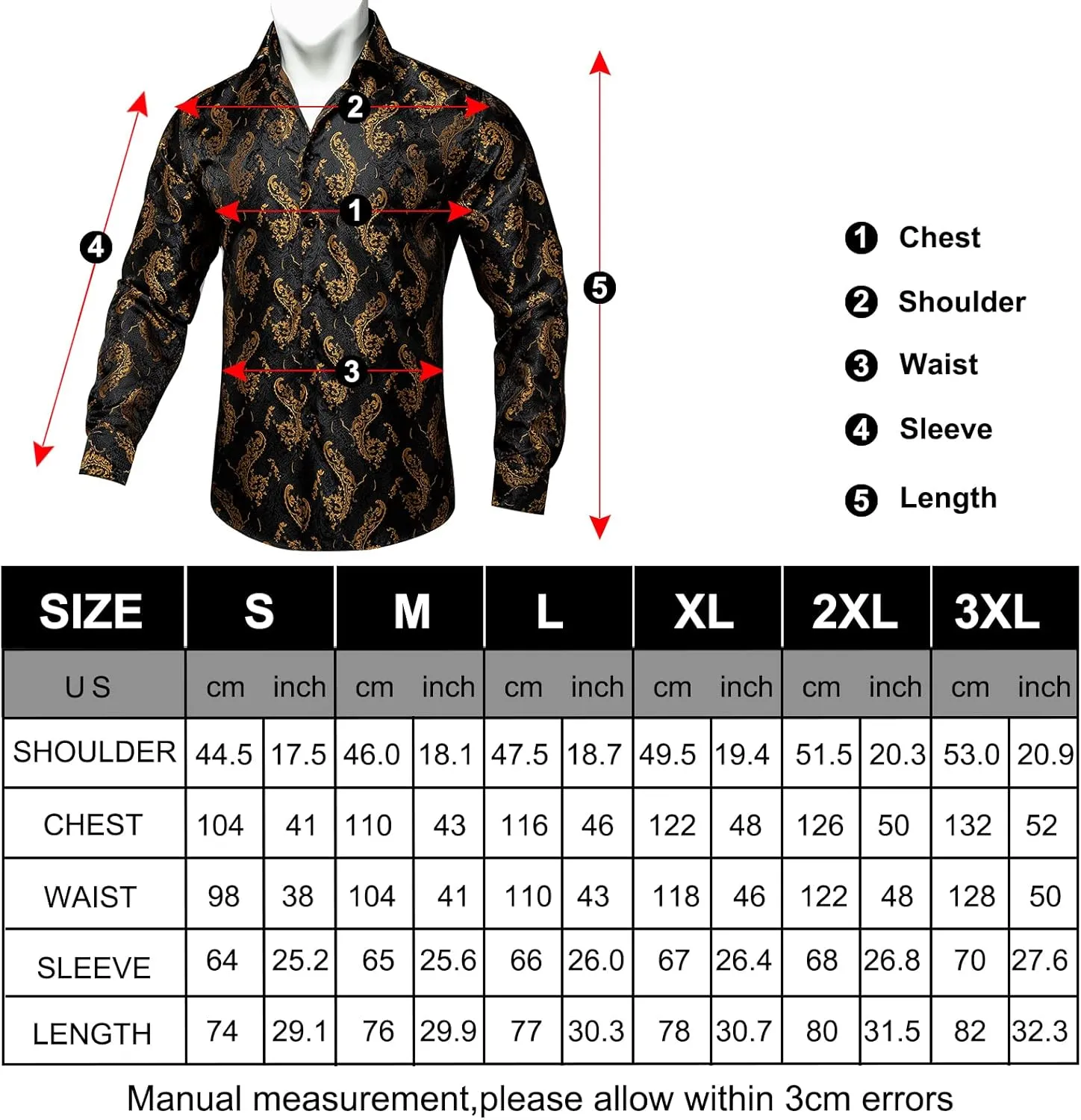 rectangle flash death barrier Wedding Party DiBanGu Men's Silk Paisley Dress Shirt Formal Long Sleeve Button-Down Casual Shirts for 