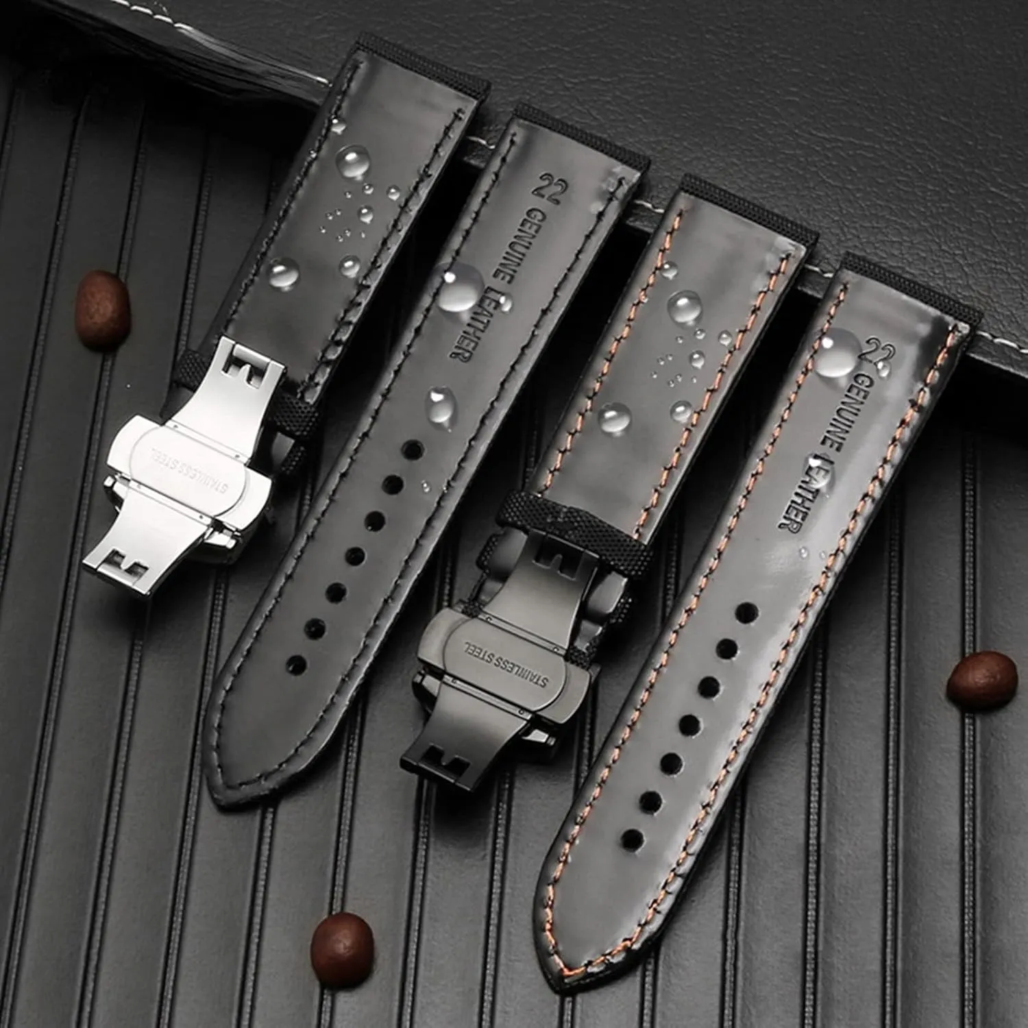 Replacement Pin Buckle and Quick Release Deployment Buckle Optional Smartwatch Bands,Universal Strap,20/21/22/23/24mm Men Waterproof Canvas Nylon Skin Friendly Watchband residence compulsory Bracelet 