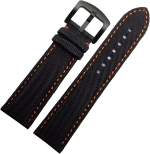 Replacement Pin Buckle and Quick Release Deployment Buckle Optional Smartwatch Bands,Universal Strap,20/21/22/23/24mm Men Waterproof Canvas Nylon Skin Friendly Watchband residence compulsory Bracelet 