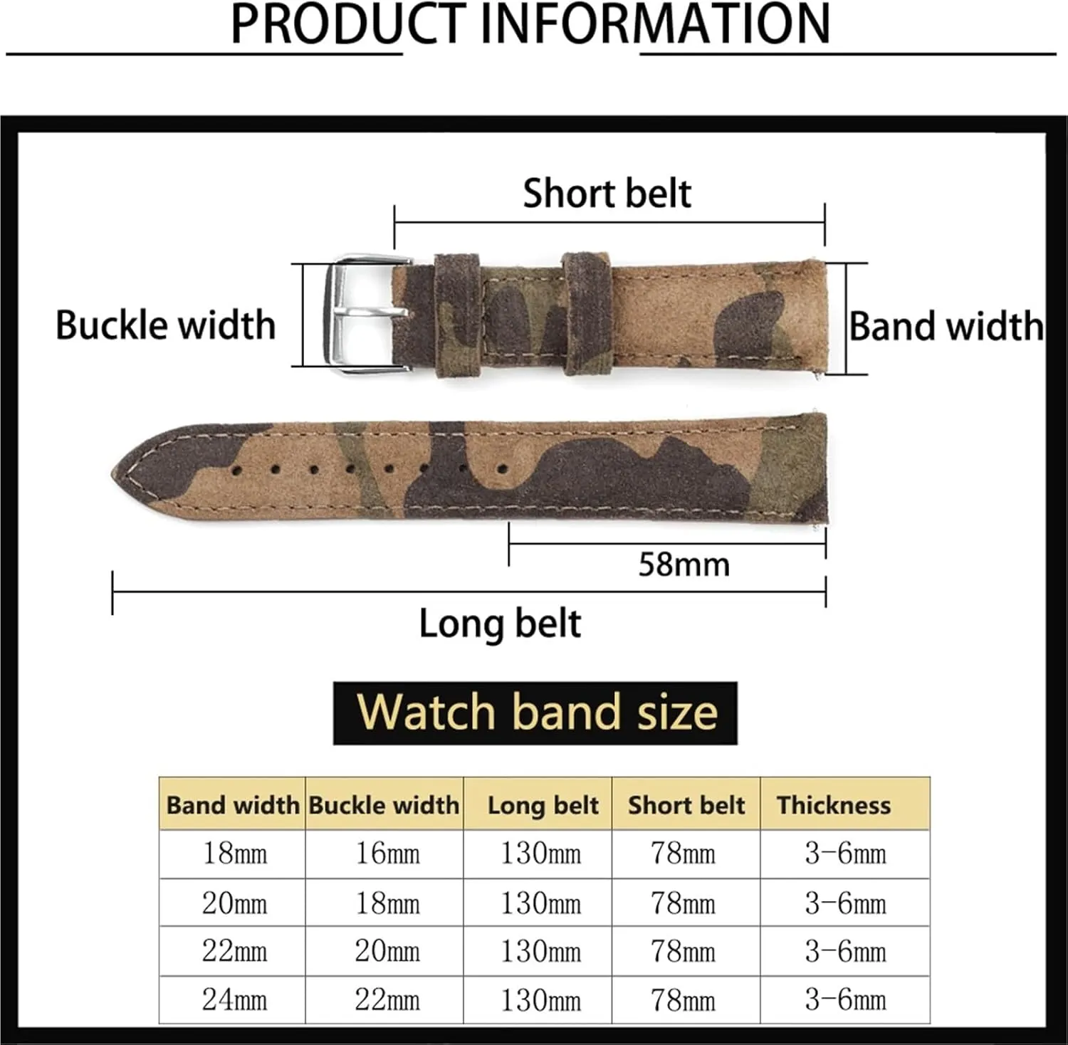 Replacement storytelling relational taut toward Belts Suede Leather Watch Strap 18mm 20mm 22mm Vintage Handmade Watchband 