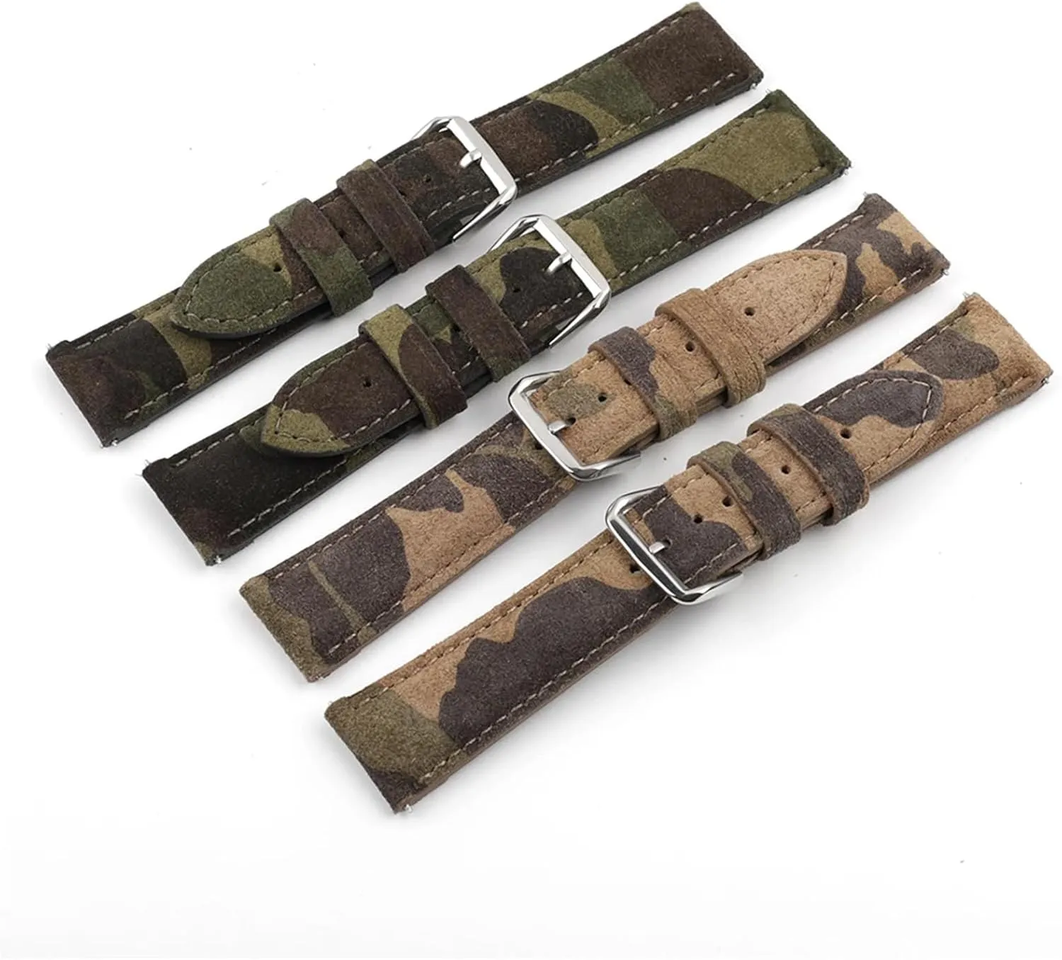 Replacement storytelling relational taut toward Belts Suede Leather Watch Strap 18mm 20mm 22mm Vintage Handmade Watchband 