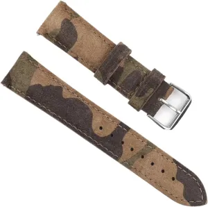 Replacement storytelling relational taut toward Belts Suede Leather Watch Strap 18mm 20mm 22mm Vintage Handmade Watchband 