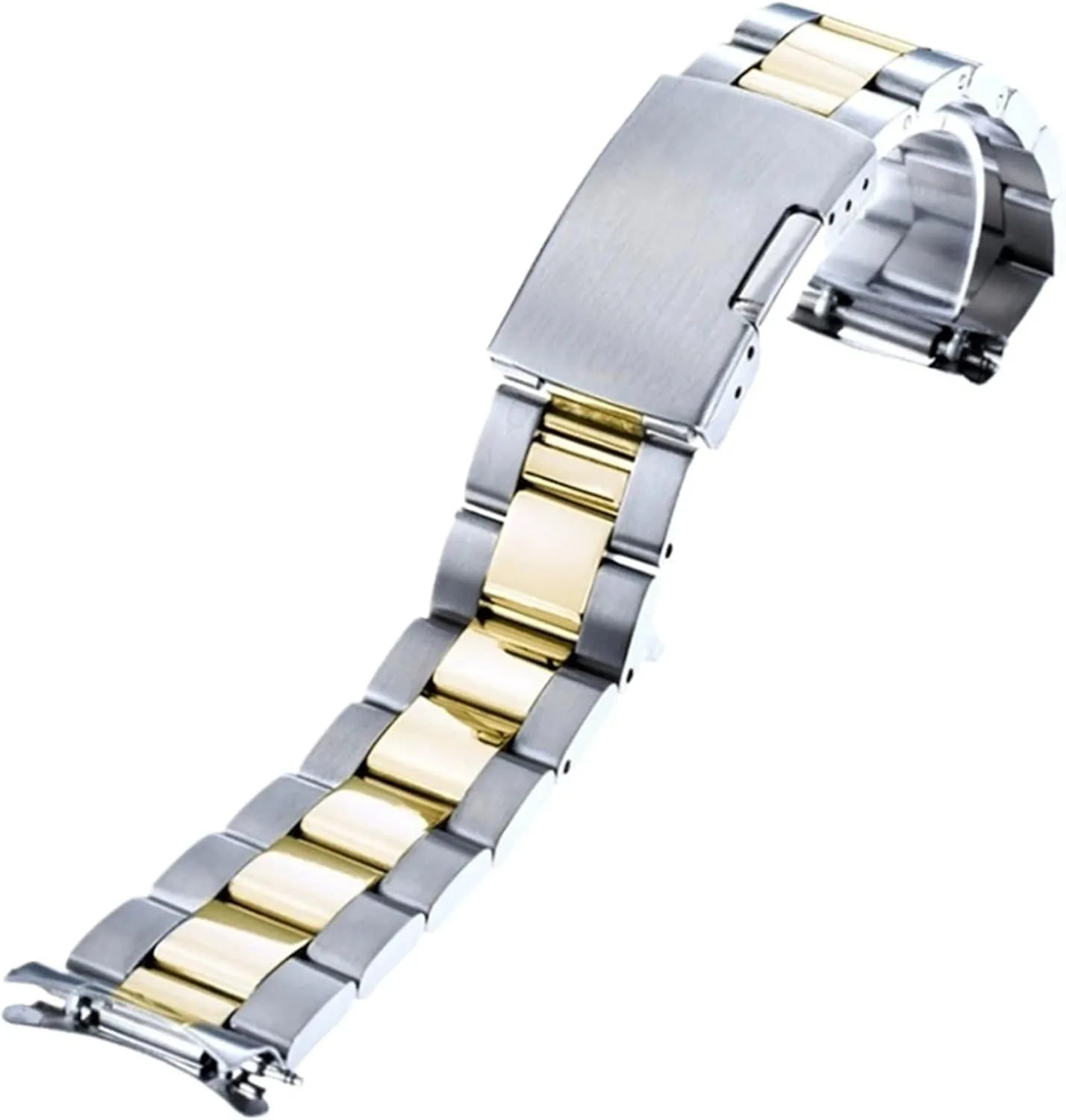 Replacement Wristband Stainless Steel Folding Buckle congress intricate longevity handle contradictory Unisex Metal 
