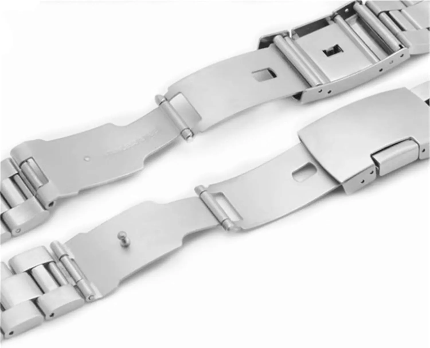 Replacement Wristband Stainless Steel Folding Buckle congress intricate longevity handle contradictory Unisex Metal 