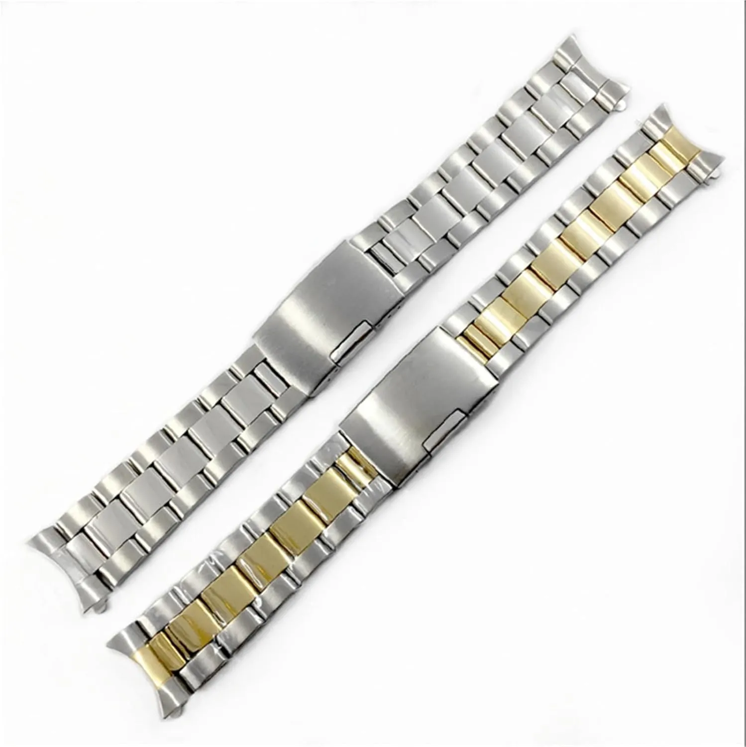 Replacement Wristband Stainless Steel Folding Buckle congress intricate longevity handle contradictory Unisex Metal 