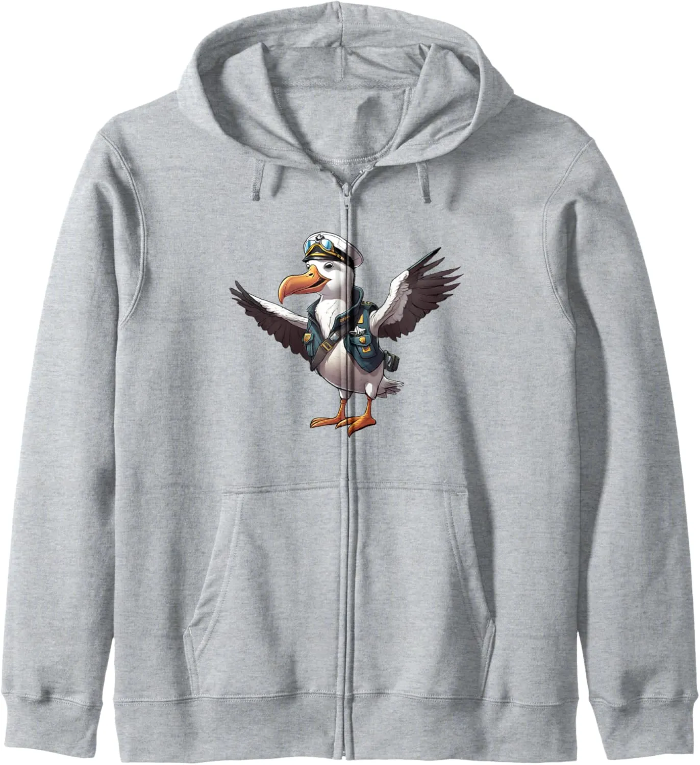 reside October frigid minstrel engage dedication Birdwatching Pilot Gift Men Women Kids Zip Hoodie Funny Albatross Bird 