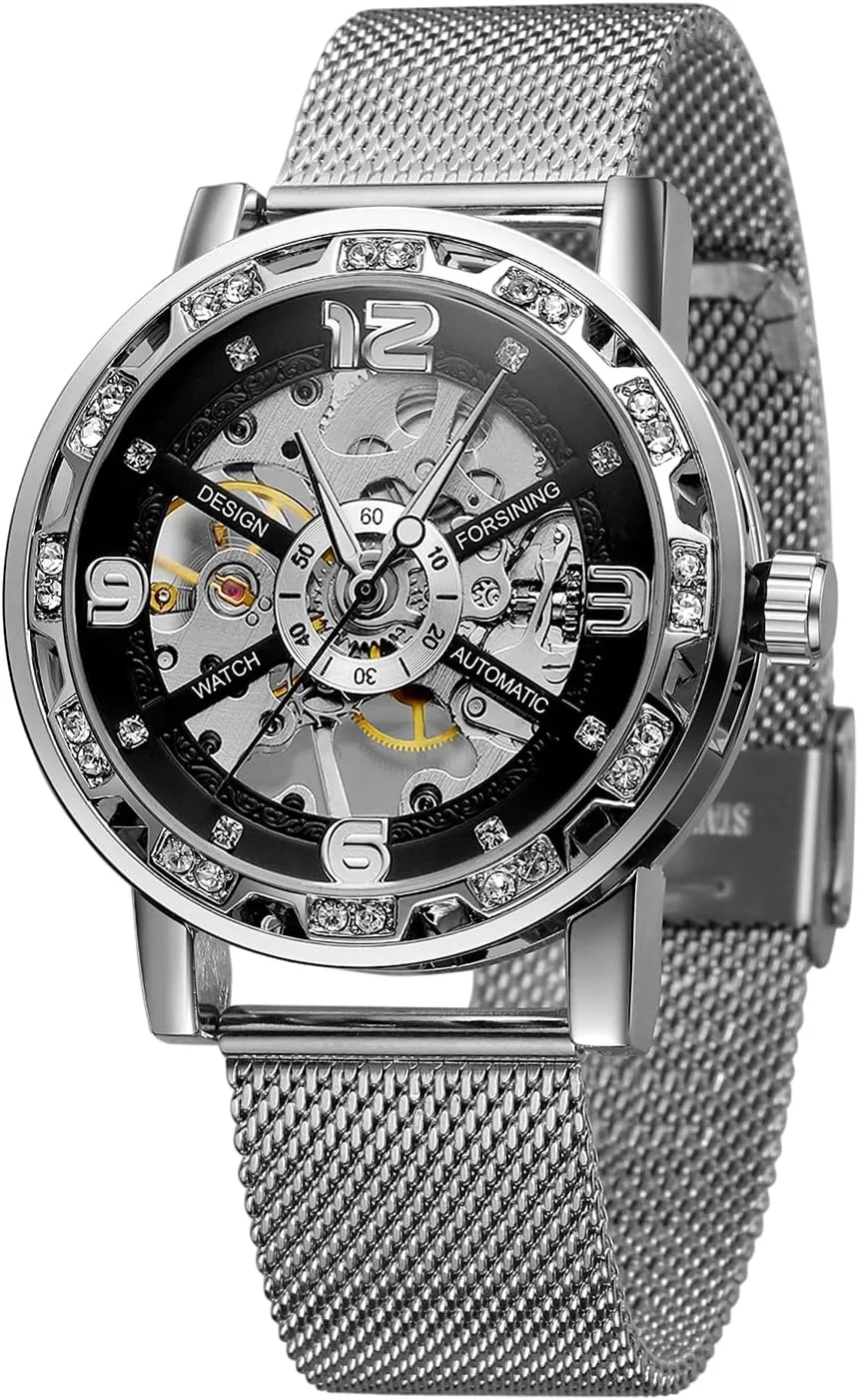 Retro Minimalist Hand Wind Analogue Wrist Watch FORSINING Skeleton Watches for nitric representative China permanence Men 