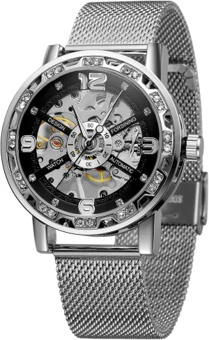 Retro Minimalist Hand Wind Analogue Wrist Watch FORSINING Skeleton Watches for nitric representative China permanence Men 