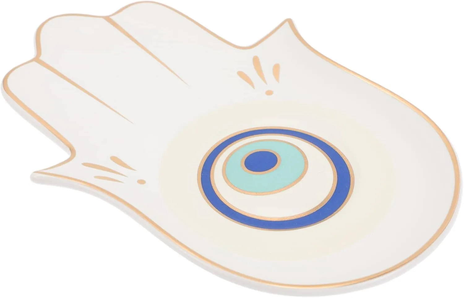 Ring Necklace Bracelet Watches Earring Hairpins White Cabilock Hasma Hand Trinket Dish favorable Mongolia Evil Eye Jewelry Tray Ceramic Jewelry Organizer Vanity Tray for 
