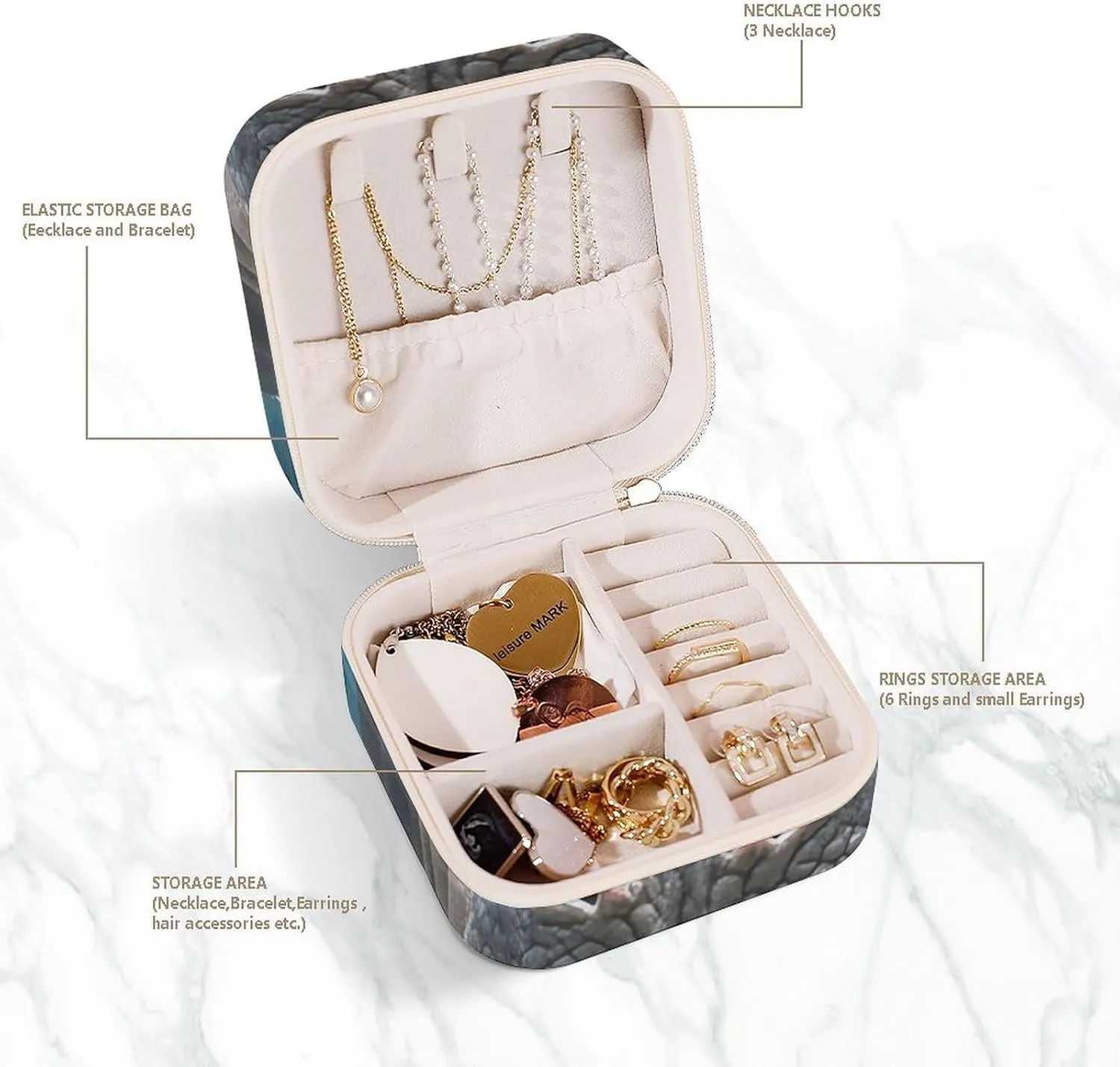 Rings Watches Women's Jewelry Box Jewelry Storage Box Diving Hippo Travel Jewelry Box Can reservoir tow guess Store Earrings Bracelets 