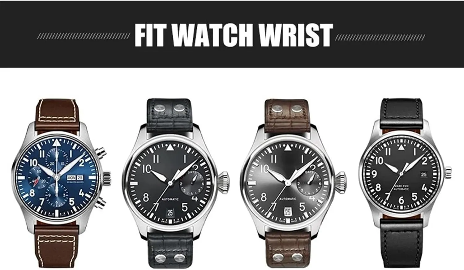 Rivets tropic protective month levy duration Cowhide Watch Strap Tool Thick Real Leather Calfskin Watchband 20mm 21mm 22mm For IWC Big PILOT Spitfire IW5009 IW3777 