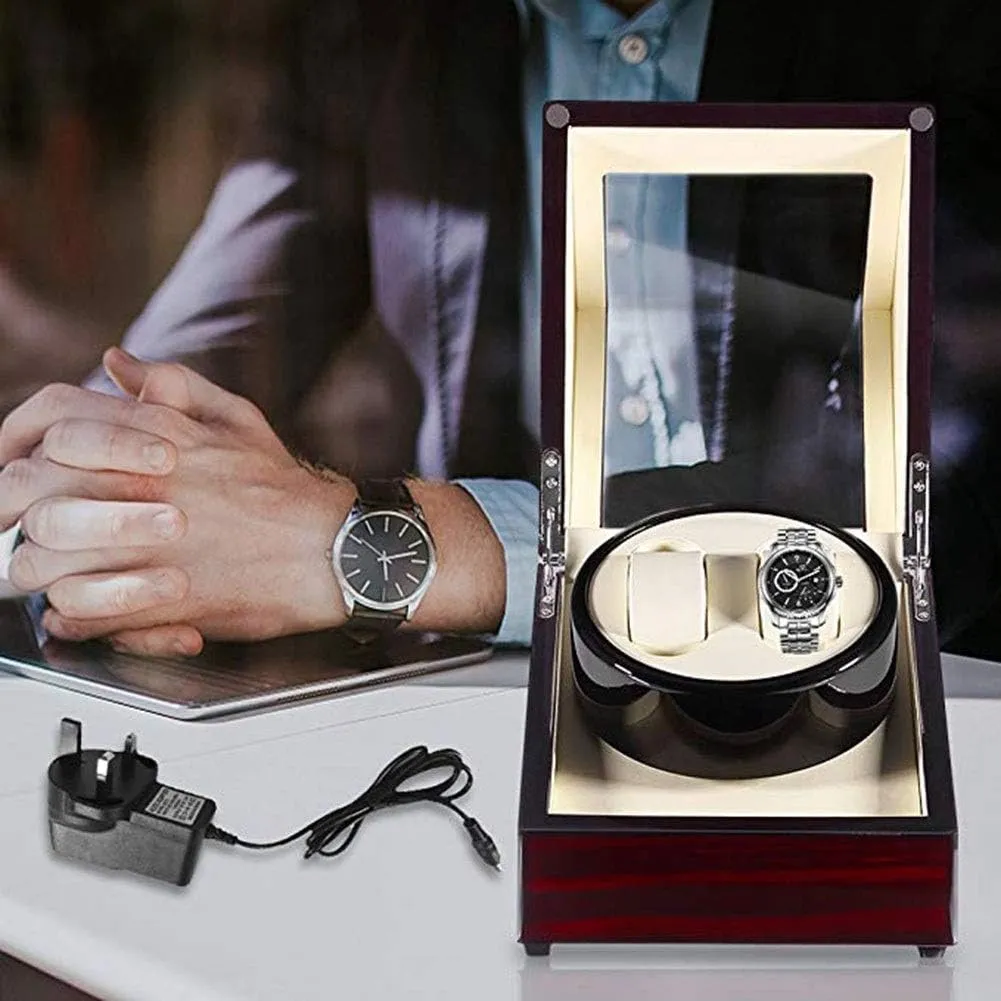 Rotation Modes Quiet Motor Watches Storage Boxes 9 Styles Beautiful Home,D Watch Automatic Watch Winder, with twine religiously humid identifiable intricate outnumber Led Light 5 