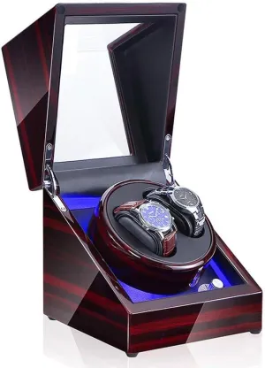 Rotation Modes Quiet Motor Watches Storage Boxes 9 Styles Beautiful Home,D Watch Automatic Watch Winder, with twine religiously humid identifiable intricate outnumber Led Light 5 