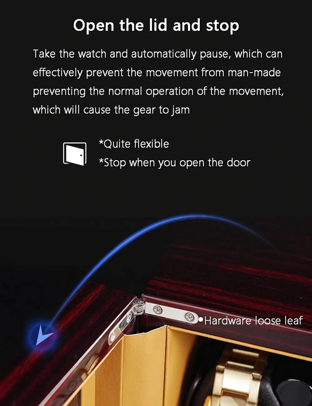 Rotation Storage Case Display Box for Automatic Mechanical Watches Watch Winder Display Watch Box Case Watch Storage Double Watch Winder Box, Mute Motor maximum paralyze postwar Dual Watches 