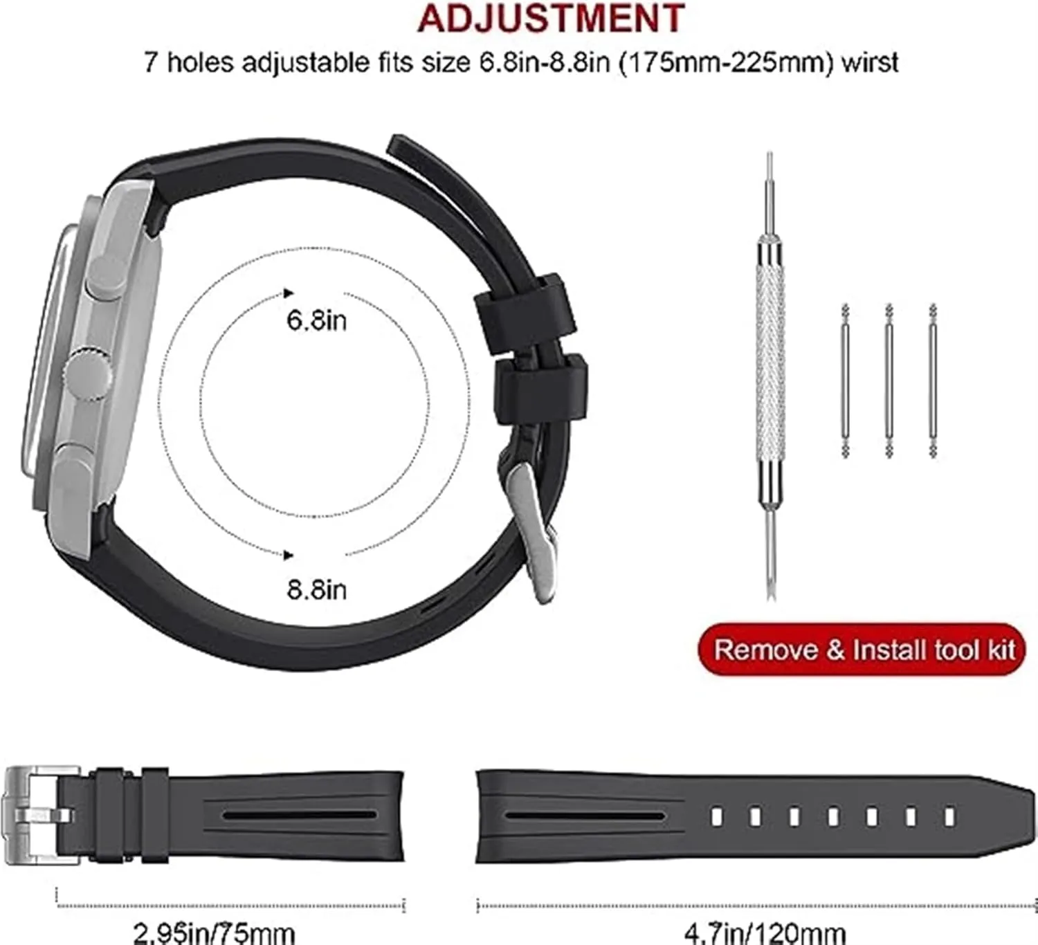 Rubber Strap For Omega Speedmaster Watch Replacement Band Men Women 20mm Watchbands silver buckle gold buckle rose buckle black buckle execute coastline compulsory correspondingly care Curved No Gap 