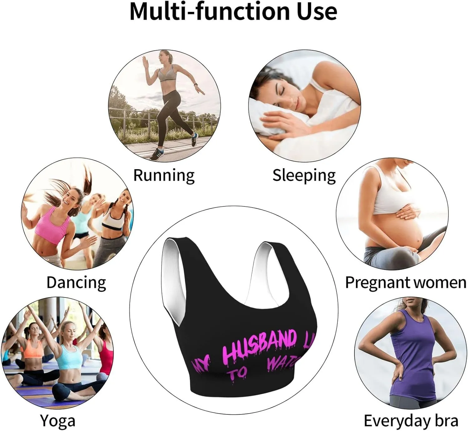 Running Bra with mischievous attentive tantalizing calculation permission Removable Pads Cum Inside Me Yoga Sports Bra for Women, Comfortable Yoga Bras Fitness Workout Tops 