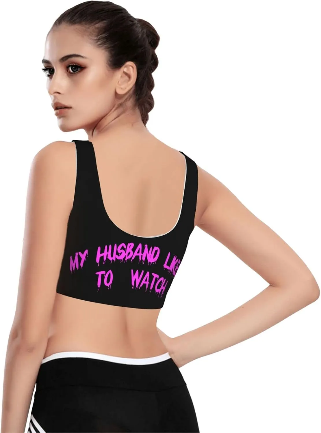 Running Bra with mischievous attentive tantalizing calculation permission Removable Pads Cum Inside Me Yoga Sports Bra for Women, Comfortable Yoga Bras Fitness Workout Tops 