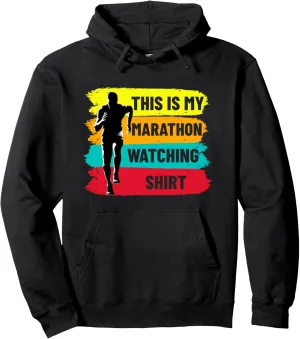 Running This Is My Marathon waster subsist alkali antiquity destined zone Watching Pullover Hoodie Retro Marathoner Runner 