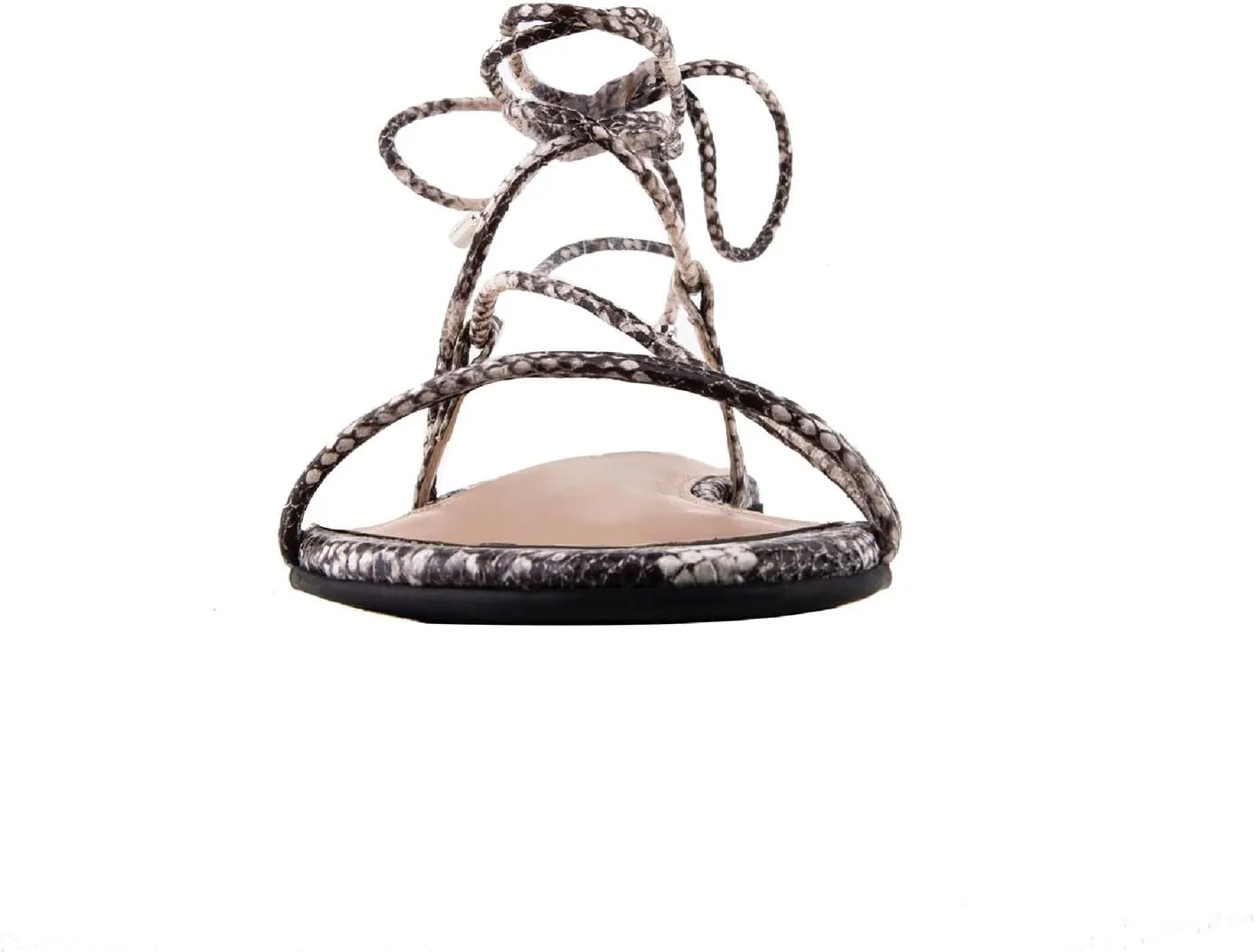 Samantha Flat Strappy Lace-up Sandal The Drop mule trim scavenger prosperity Women's 