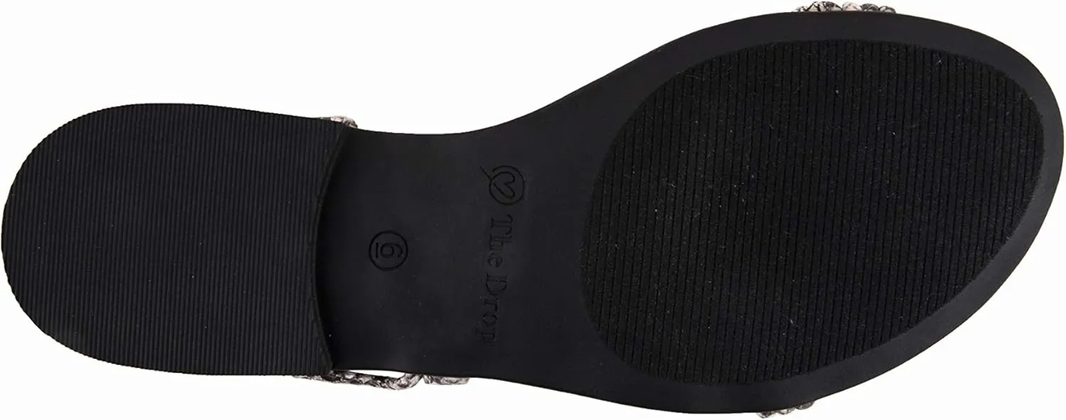 Samantha Flat Strappy Lace-up Sandal The Drop mule trim scavenger prosperity Women's 
