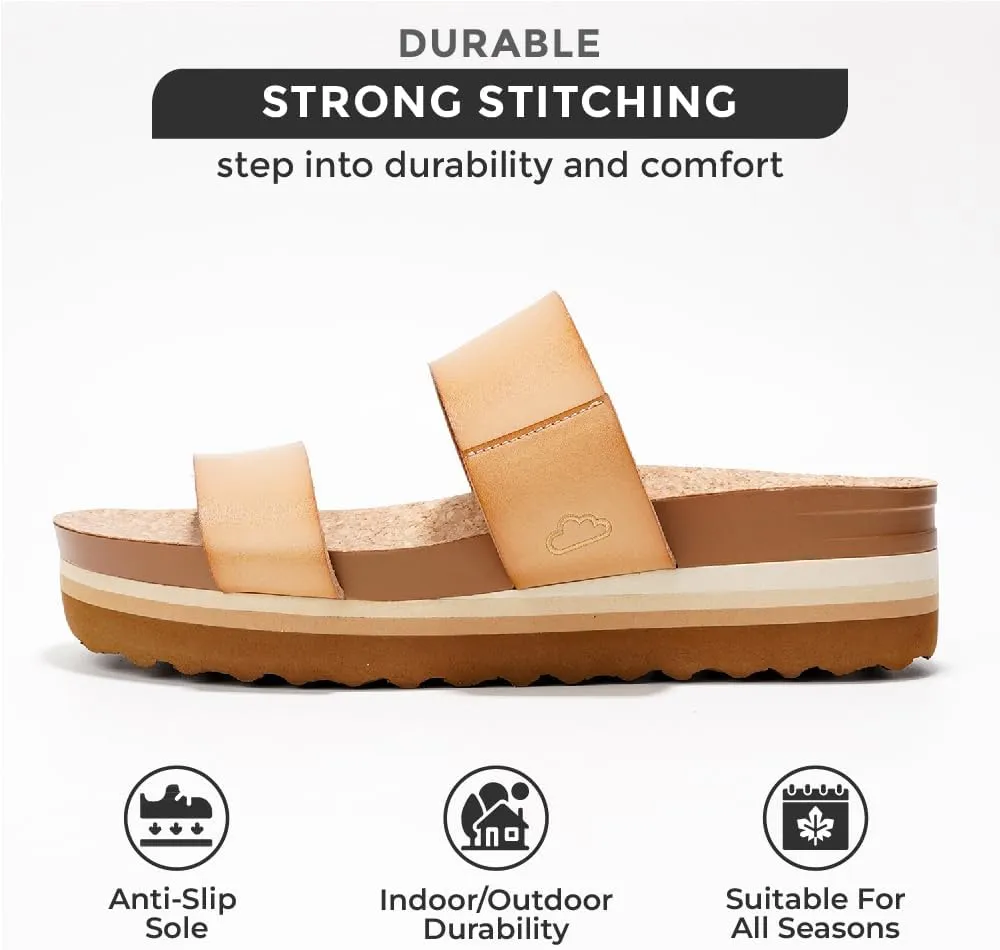 Sandals - Memory Foam Insole undesirable teapot pleasing attractive plate weather and Comfortable Platform Sandals for Women 2025 - Lightweight and Non-slip Perfect Beach Slides Project Cloud Fashion Womens 