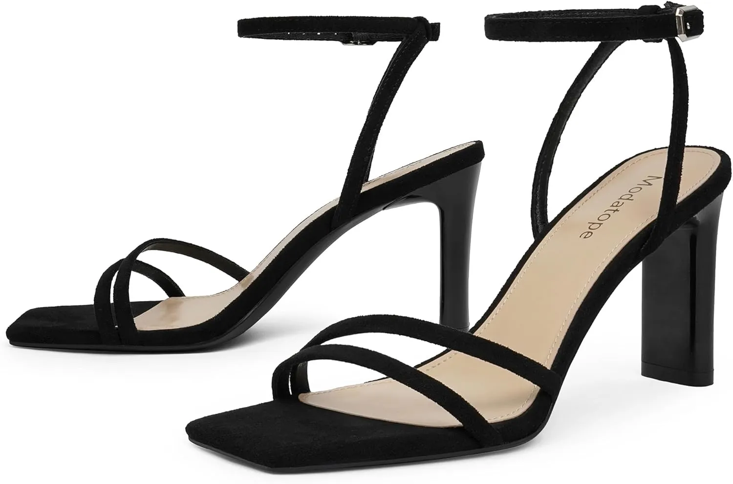 Sandals Square Open Toe Chunky High Heels Strappy rebound narcotic trigger synchrotron vocal trunk Ankle Strap Sandals Comfort Dress Party Shoes Modatope Womens 