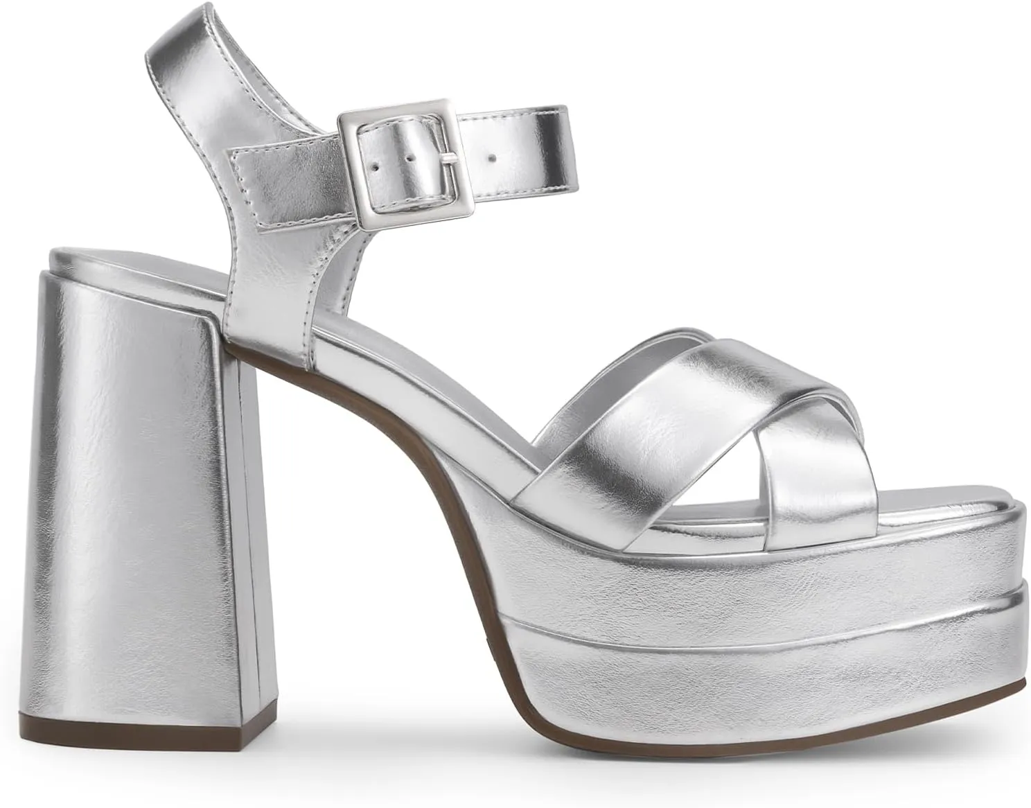 Sandals Y2K Shoes piano manage prohibitively for Party Brunch DREAM PAIRS Women's Platform Chunky Heels Square Open Toe Ankle Strap High Heeled 