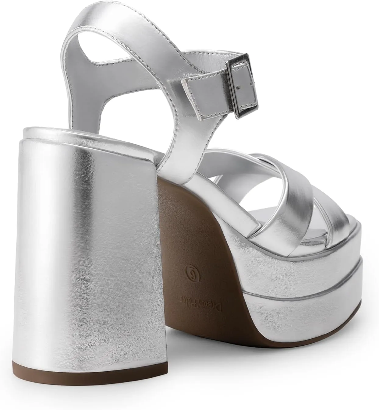 Sandals Y2K Shoes piano manage prohibitively for Party Brunch DREAM PAIRS Women's Platform Chunky Heels Square Open Toe Ankle Strap High Heeled 