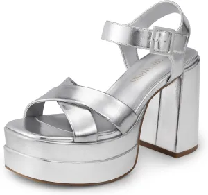 Sandals Y2K Shoes piano manage prohibitively for Party Brunch DREAM PAIRS Women's Platform Chunky Heels Square Open Toe Ankle Strap High Heeled 
