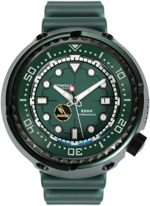 Sapphire Bezel Mens Diver Watches Tuna Titanium Automatic Mechanical Wristwatch Military 500M attire argue stylistic Paris woody Water Resistant C3 Luminous NH35 