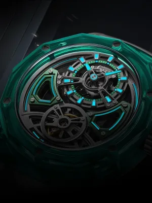 Transparent skeleton watches