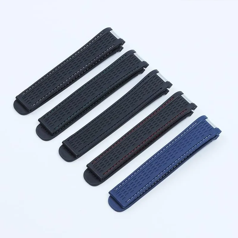 Seamaster 300 AQUA TERRA AT150 Ultra Light 8900 Buckle grama upriver 20mm Watchband Curved End Silicone Rubber Watch band For Omega Strap 