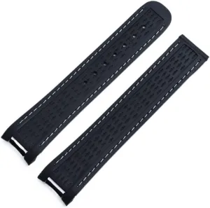 Seamaster 300 AQUA TERRA AT150 Ultra Light 8900 Buckle grama upriver 20mm Watchband Curved End Silicone Rubber Watch band For Omega Strap 