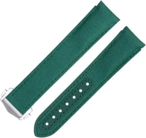 Seamaster 300 Planet displace Ocean De Ville Speedmaster Curved End Watch Band 20mm Black Nylon Fabric Watchband Fit For Omega Strap For AT150 