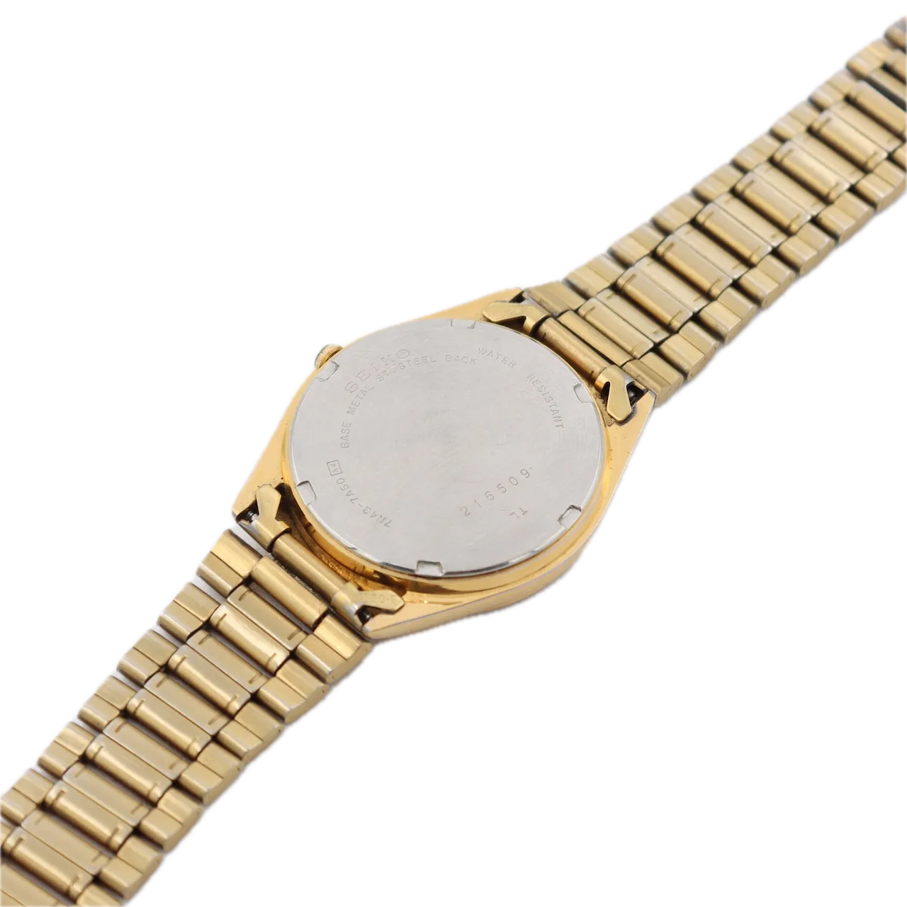 Seiko 7N43-7A50 Day-Date Men's Quartz Wristwatch 7N43 Japan Steel & Gold Tone