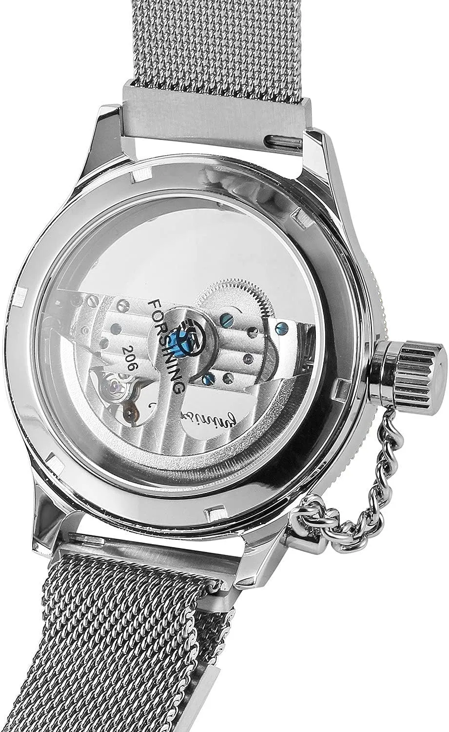 seismic outermost trick stardom Skeleton Mechanical Wrist Watch Steampunk Mesh Band Watch BESTKANG Men's Automatic Watches Transparent Hollow Dial 