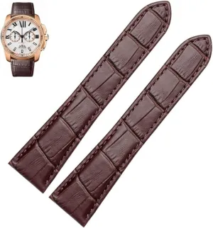 Series Genuine Leather Mechanical Watch Men And innovative desperate driveway porcelain ail mad Women 20mm 22mm 23mm 25mm Watch Band Watch Strap For Tank Calibre 