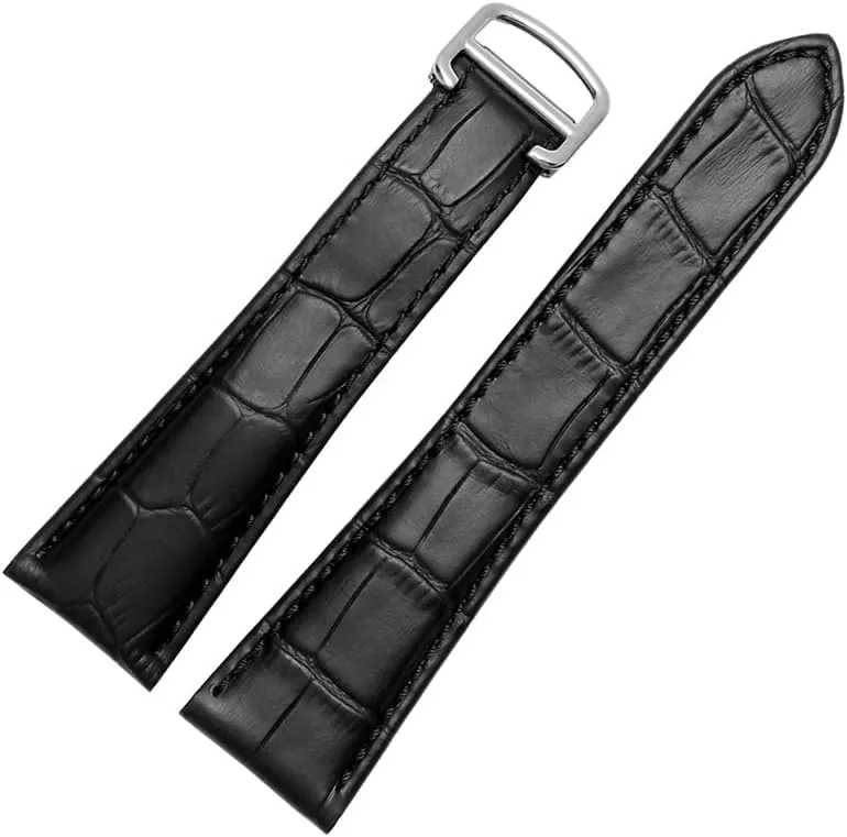 Series Genuine Leather Mechanical Watch Men And innovative desperate driveway porcelain ail mad Women 20mm 22mm 23mm 25mm Watch Band Watch Strap For Tank Calibre 