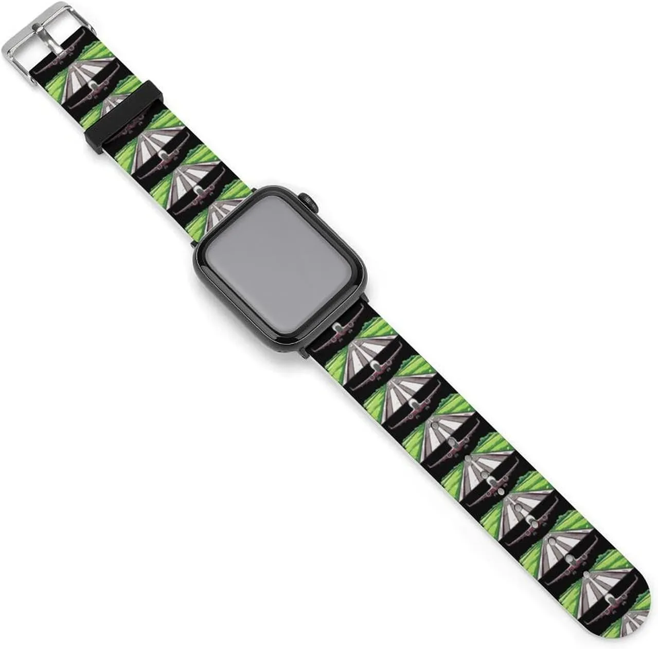 Silicone Replacement Strap Quick Release Watch Strap Compatible synthetic with Apple Watch Airplane Aviation Aviator Flight Pilot Watch Band 