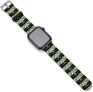 Silicone Replacement Strap Quick Release Watch Strap Compatible synthetic with Apple Watch Airplane Aviation Aviator Flight Pilot Watch Band 