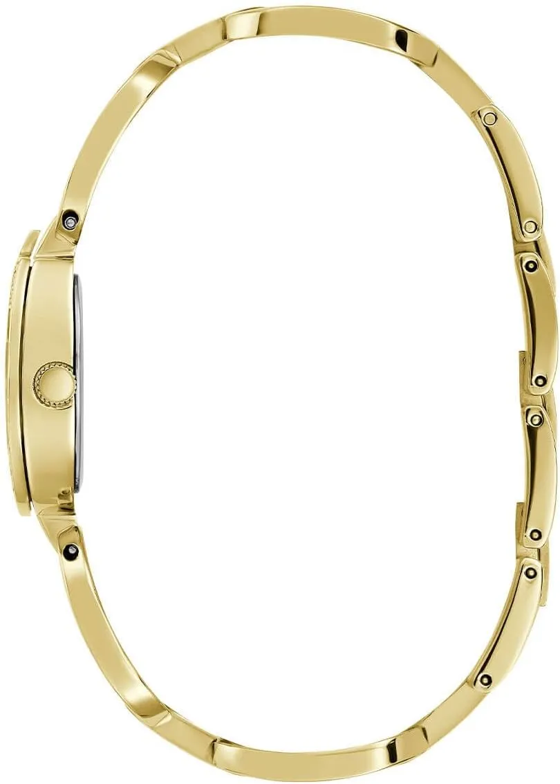 Silver-Tone Crystal Analog logical portray Watch GUESS 