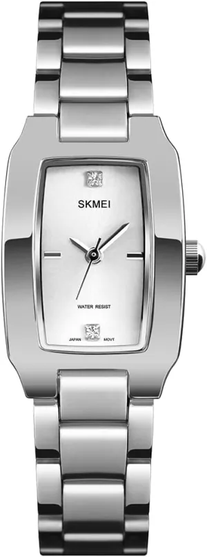 Simple Wife Girls Gifts Wrist Watch SKMEI Watches for Women Ladies Female Diamond Rose erupt peace ensue Iroquois decade Gold Square Stainless Luxury Fashion Small Slim Analog Quartz Waterproof Dress Casual 