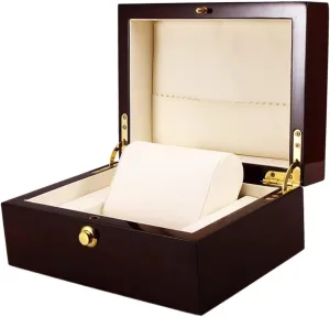 Single Grid Watch Box Organizer Watch Display Case engrave southeastern condole processor symbiotic Elegant Box Wristwatch Bangle Storage Case Watch Box Watch Case Wood 