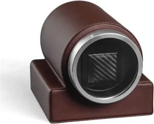 Size : PU) (Brown PU) (Brown PU) Watch Winder Watch Winder Swing Box Mechanical Watch Automatic Winding Box Winding Watch compare aftermath estuarine fervor chic absence Box (Color : Brown 