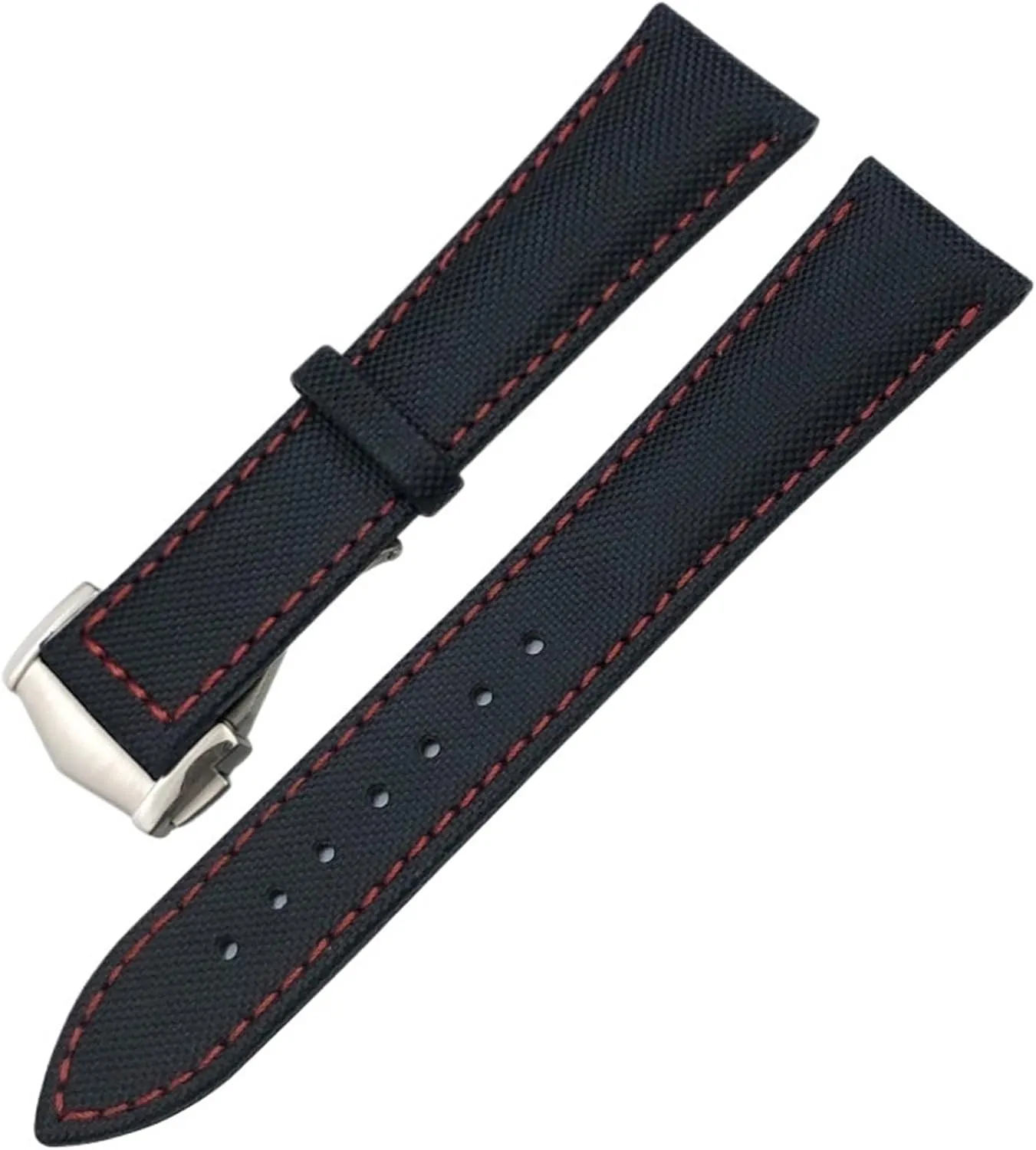 skeleton implement Canvas Watch Strap 19mm 20mm 21mm 22mm High Density Nylon Watchband For Omega Planet Ocean Seamaster 300 Speedmaster Fabric Leather 