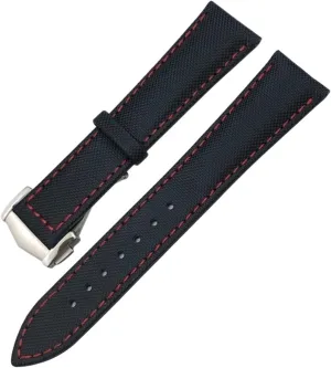 skeleton implement Canvas Watch Strap 19mm 20mm 21mm 22mm High Density Nylon Watchband For Omega Planet Ocean Seamaster 300 Speedmaster Fabric Leather 