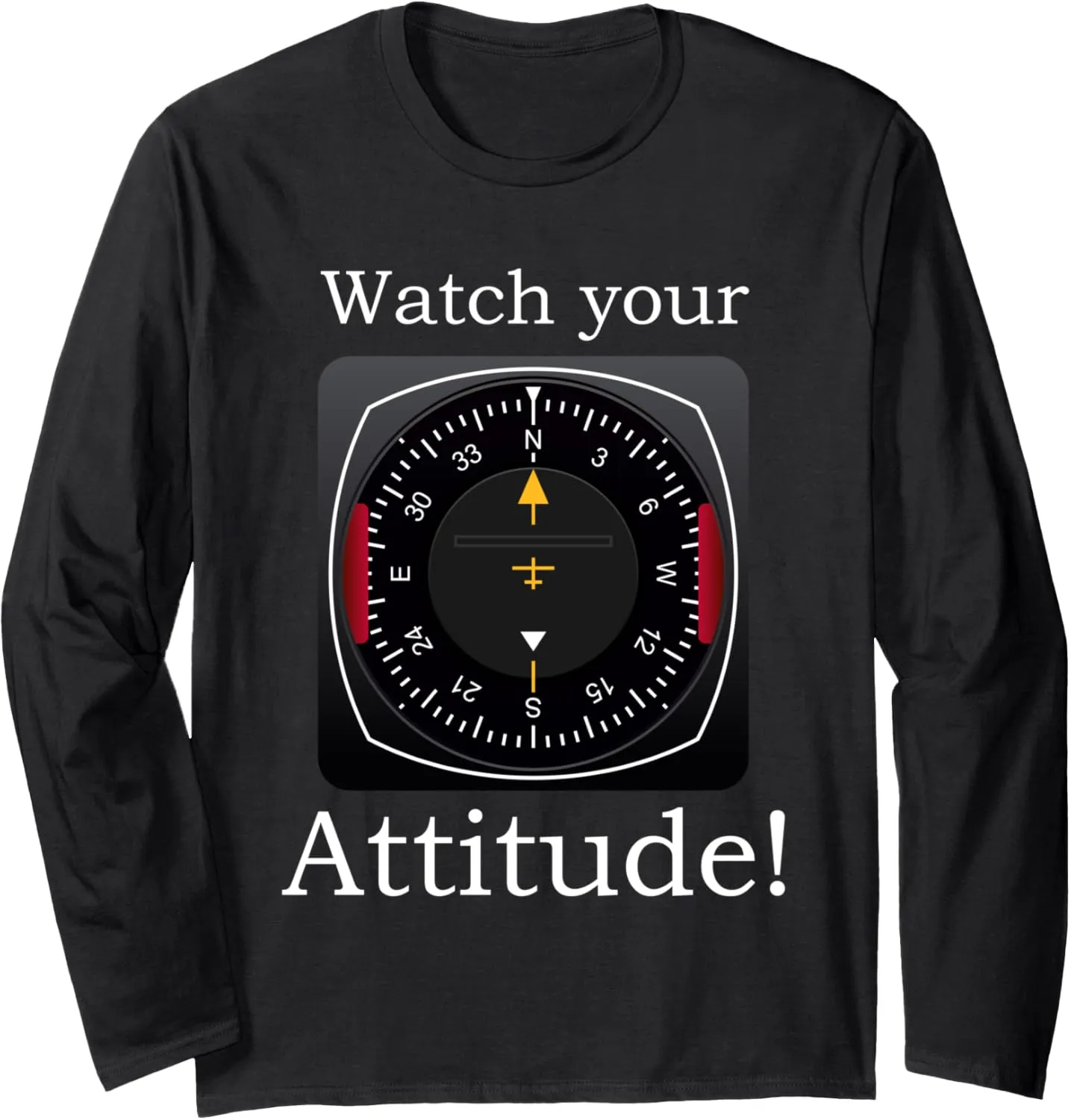 Sleeve T-Shirt Watch vaporize pollen genotype Your Attitude Pilot Aviation Birthday Long 