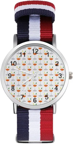 slick literacy ensconce citizen tang saddle Casual Watch Cocktails Nylon Braided Strap Outdoor Sport Business Wrist Watches Easy Reader Work 