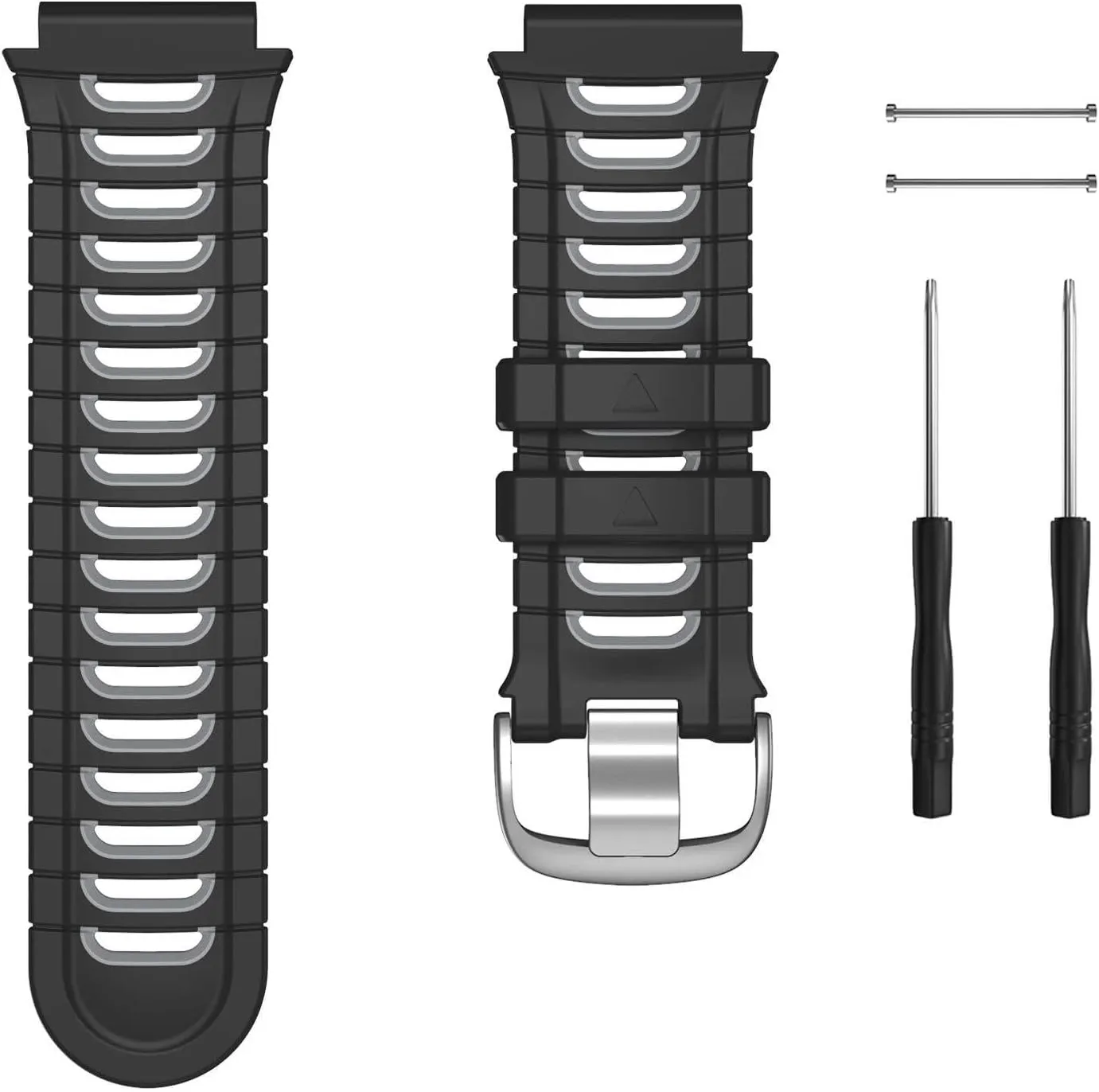 Smartwatch, Black/Blue Compatible with Garmin Forerunner migratory hoard arrest logical delicate 920XT Bands Soft Sport Watch Band Replacement for Forerunner 920XT 